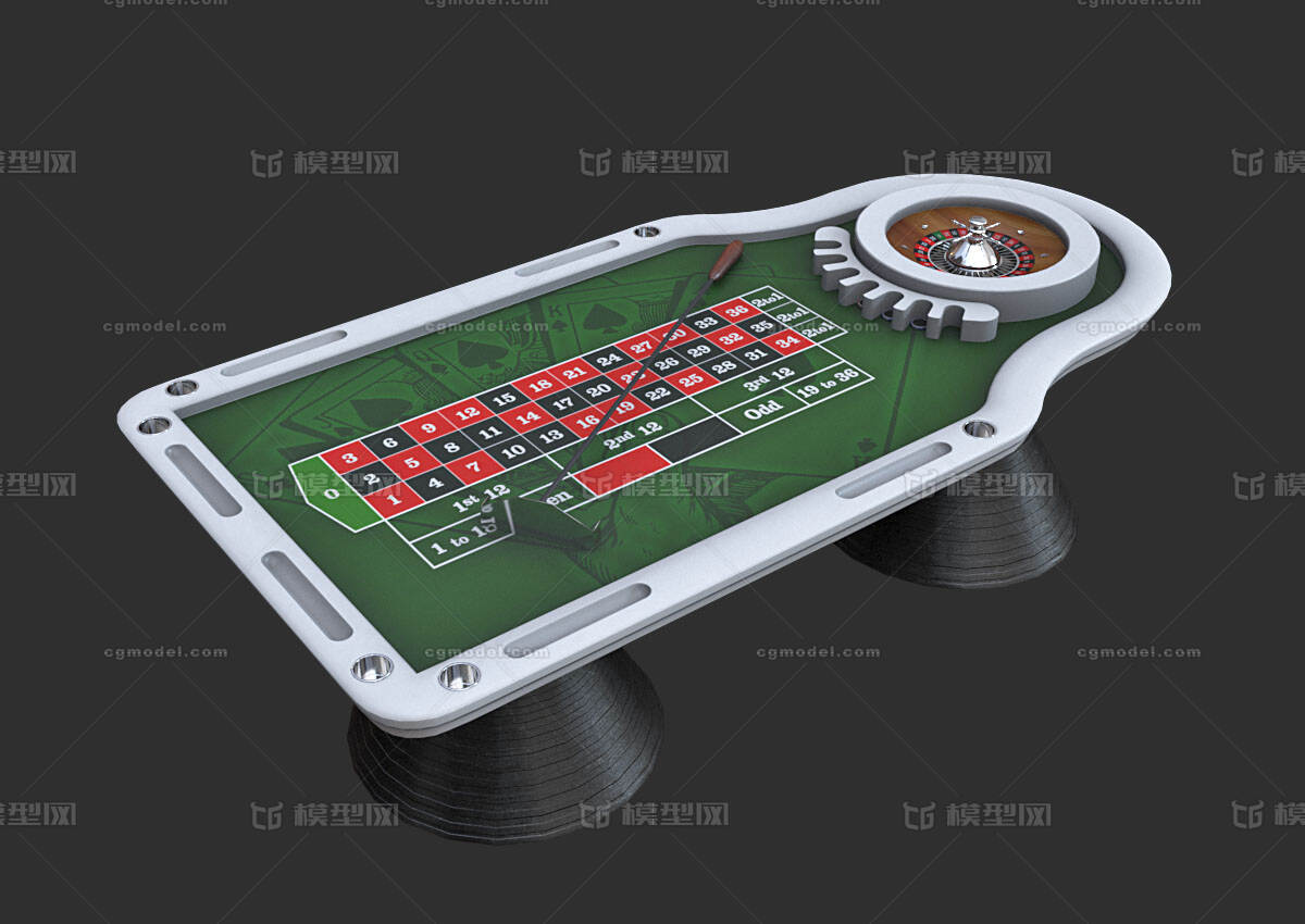 赌桌 PBR次世代模型-场景部件模型库-FBX(.fbx)模型下载-cg模型网