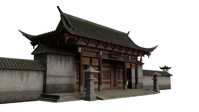 王府大门 古建筑大门模型-古代场景模型库-FBX(.fbx)模型下载-cg模型网