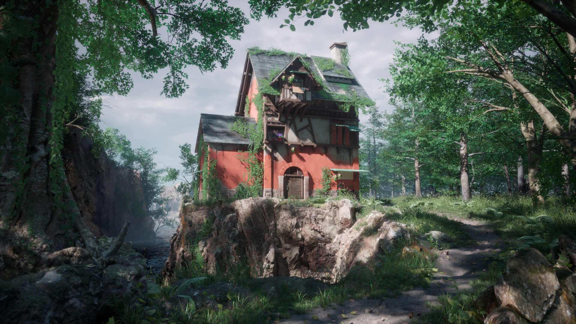 UE5场景 年底全流程小场景测试~模型 - 场景/空间/建筑 - 作品模型 - CG模型网