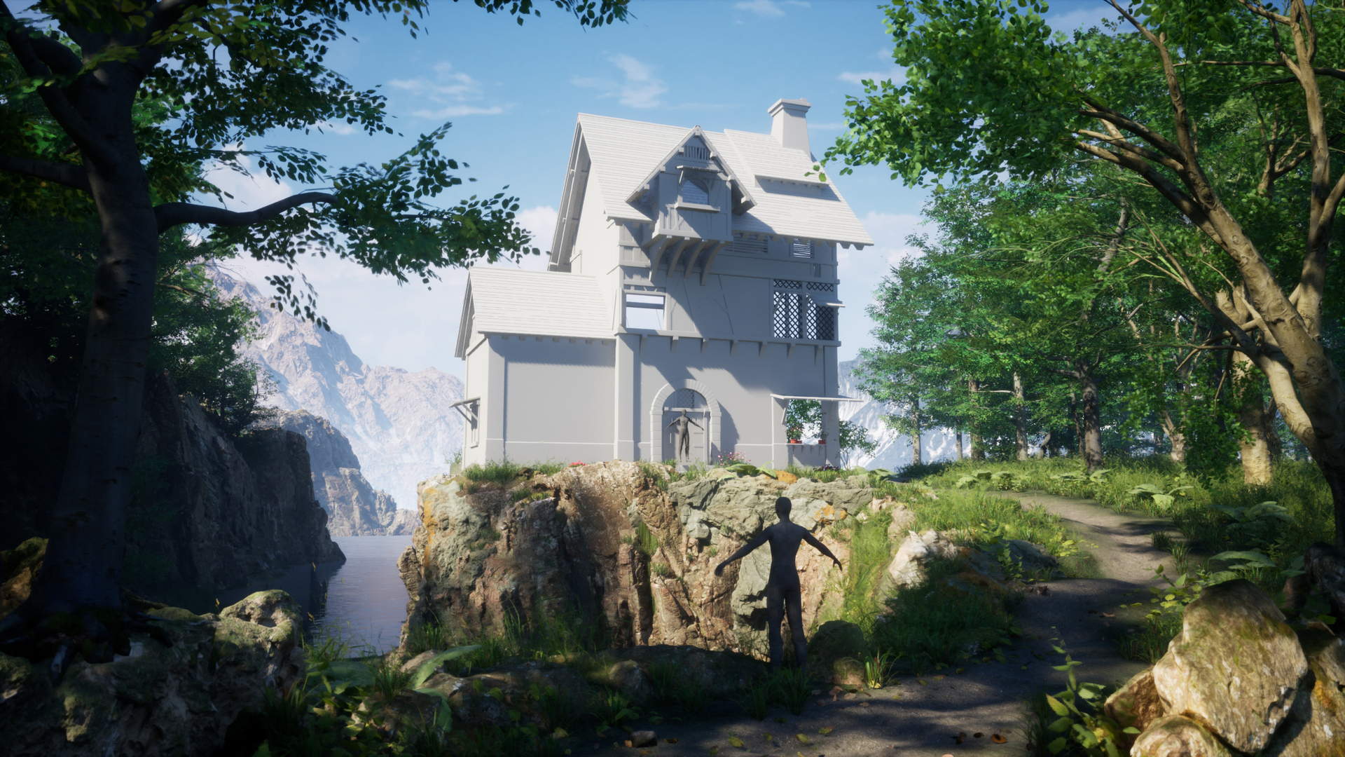 UE5场景 年底全流程小场景测试~模型 - 场景/空间/建筑 - 作品模型 - CG模型网