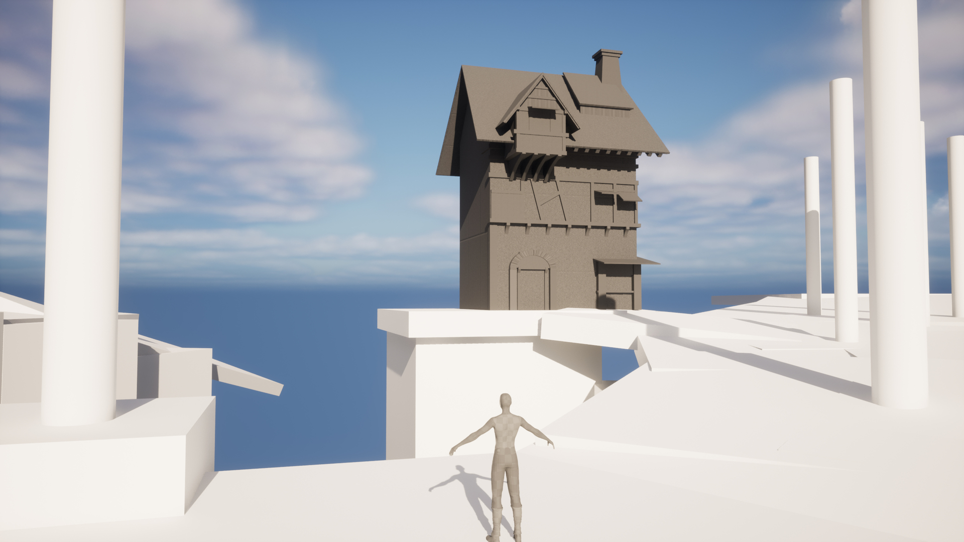 UE5场景 年底全流程小场景测试~模型 - 场景/空间/建筑 - 作品模型 - CG模型网