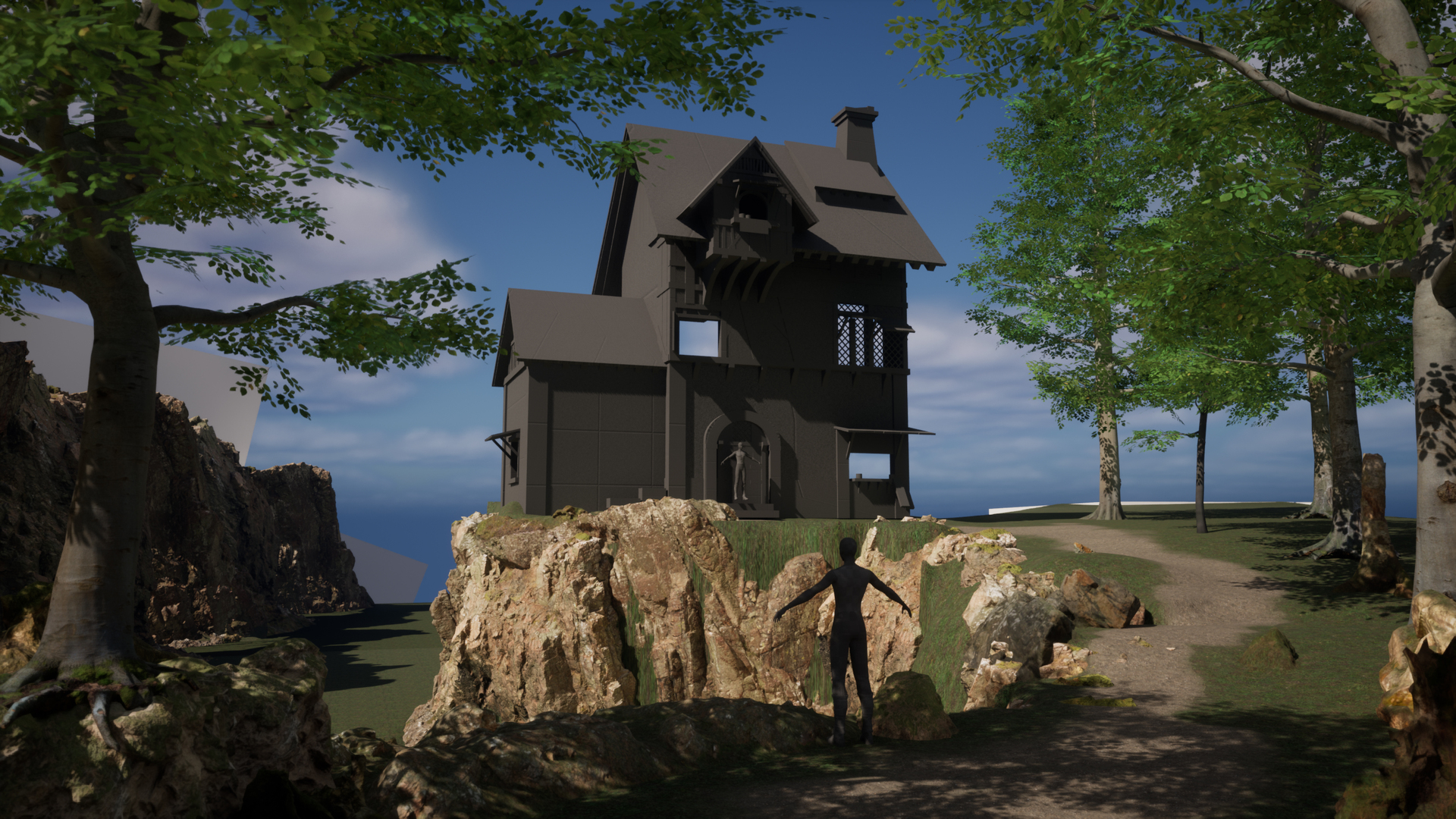 UE5场景 年底全流程小场景测试~模型 - 场景/空间/建筑 - 作品模型 - CG模型网