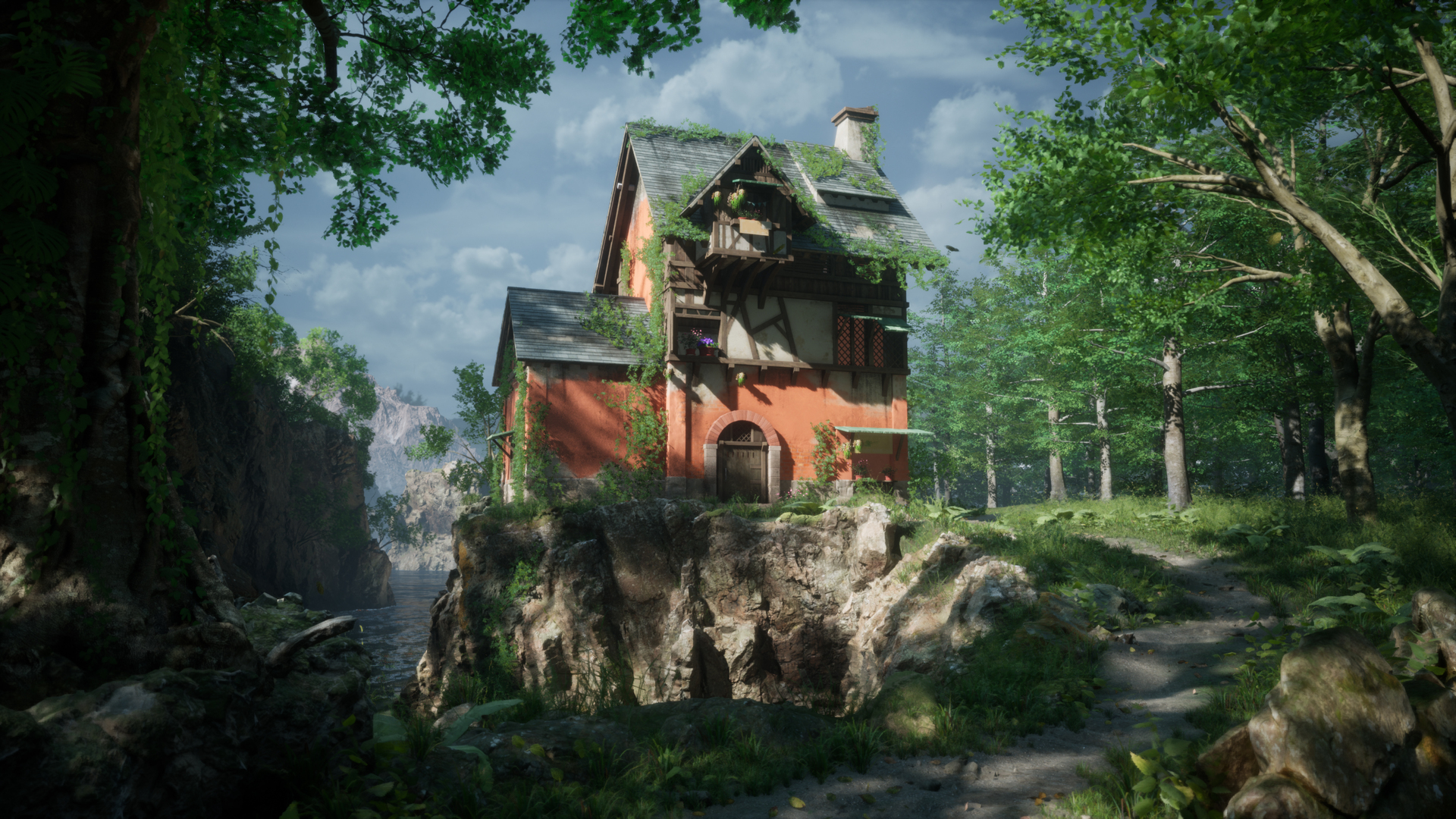 UE5场景 年底全流程小场景测试~模型 - 场景/空间/建筑 - 作品模型 - CG模型网