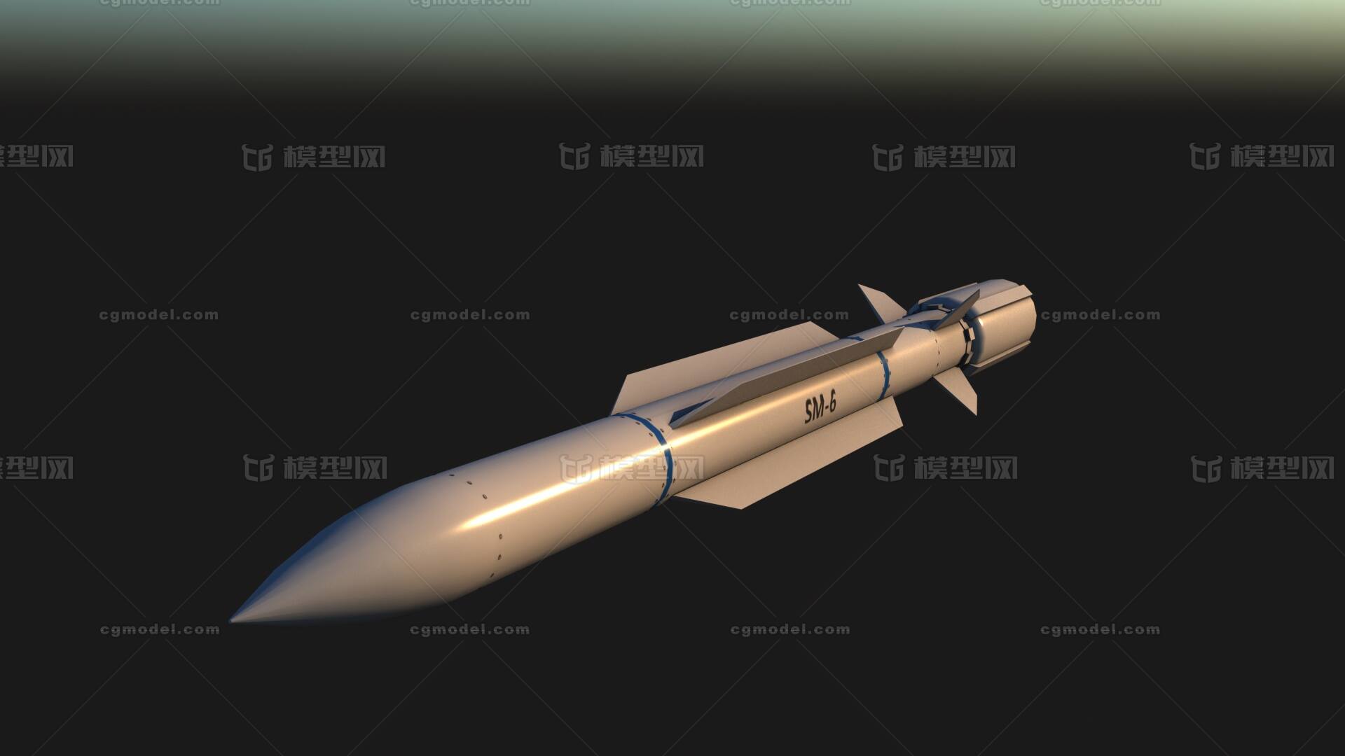标准6防空导弹模型-火炮器械模型库-3ds Max(.max)模型下载-cg模型网