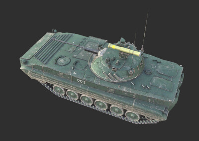 BMP-2装甲车 坦克模型-装甲车/坦克模型库-FBX(.fbx)模型下载-cg模型网