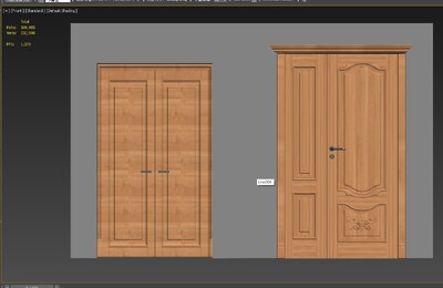 入户门 双门模型-门窗模型库-3ds Max(.max)模型下载-cg模型网