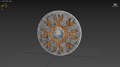 圆盾 古代盾牌模型-防具模型库-3ds Max(.max)模型下载-cg模型网