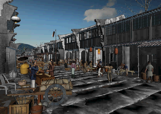 古代街道 古代场景模型-古代场景模型库-3ds Max(.max)模型下载-cg模型网