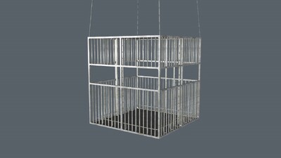 铁笼 牢笼模型-现代场景模型库-Cinema 4D(.c4d)模型下载-cg模型网