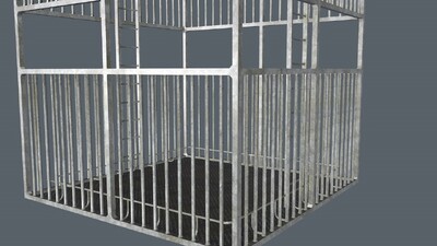 铁笼 牢笼模型-现代场景模型库-Cinema 4D(.c4d)模型下载-cg模型网