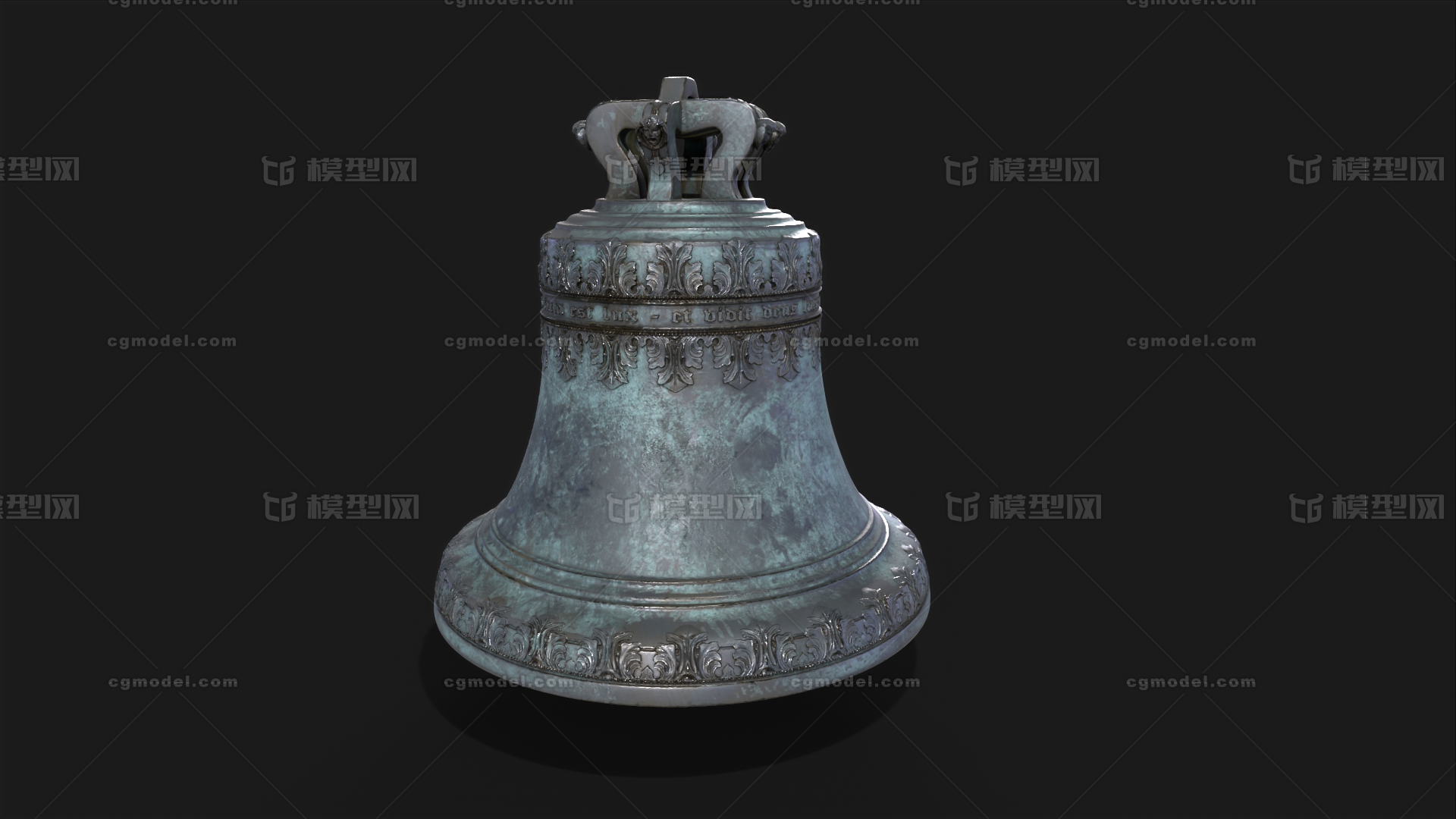 青铜钟 教堂钟模型-场景部件模型库-3ds Max(.max)模型下载-cg模型网