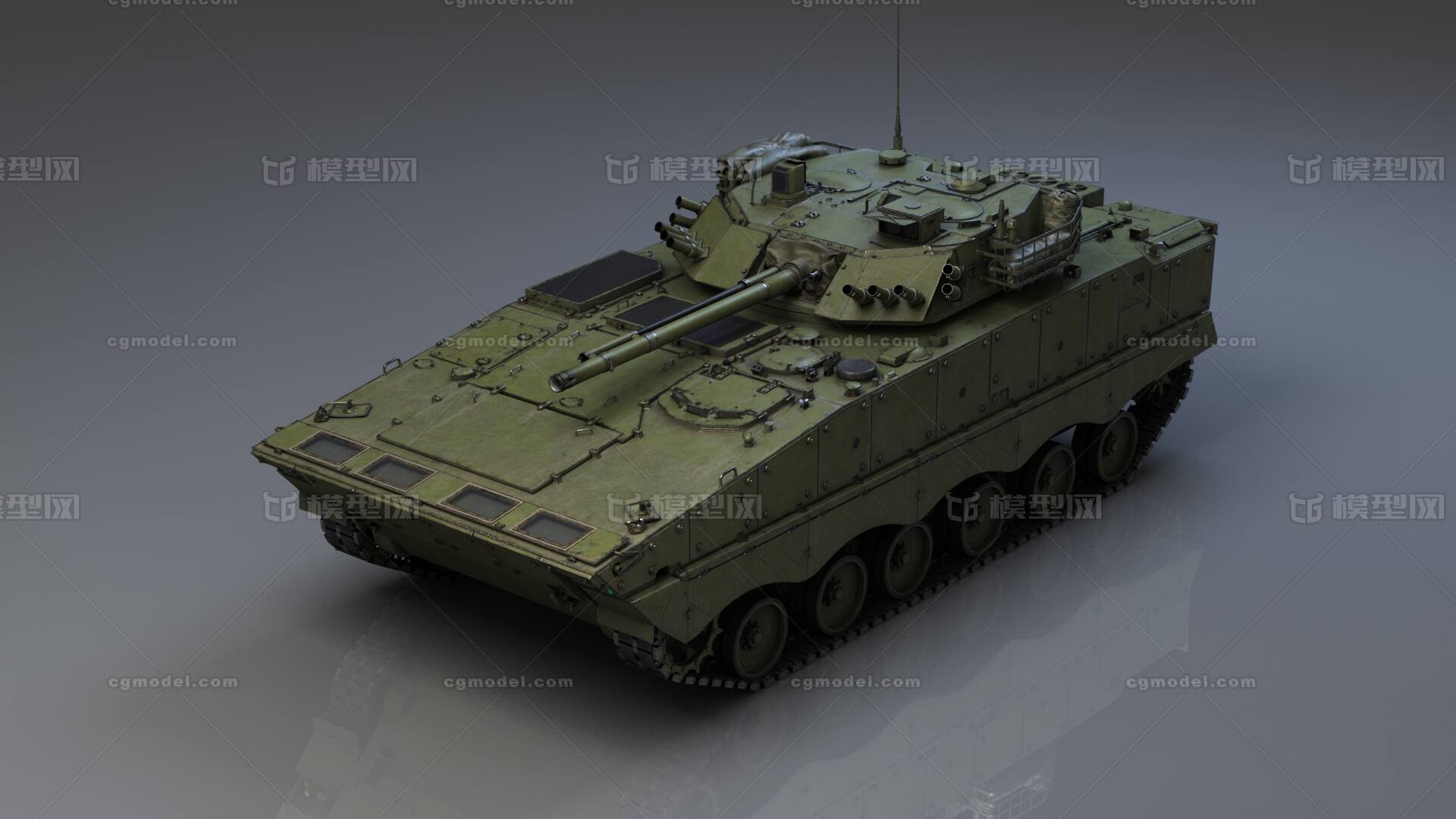 中国ZBD-04A步兵战车（PBR）模型-装甲车／坦克模型库-3ds Max(.max)模型下载-cg模型网