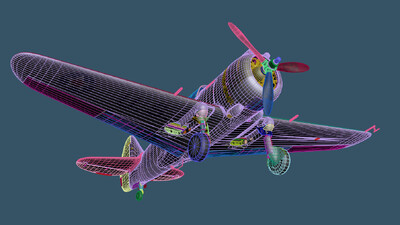 P36 Simulator P36 Hawk模型-军用飞机模型库-3ds Max(.max)模型下载-cg模型网
