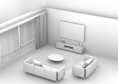mini客厅 客厅场景模型-现代场景模型库-Cinema 4D(.c4d)模型下载-cg模型网
