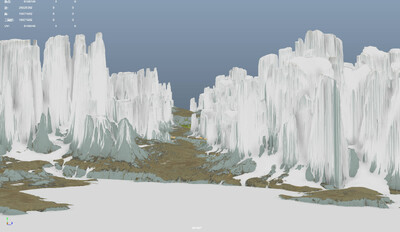 雪原 冰原模型-地形模型库-Maya(.ma/.mb)模型下载-cg模型网