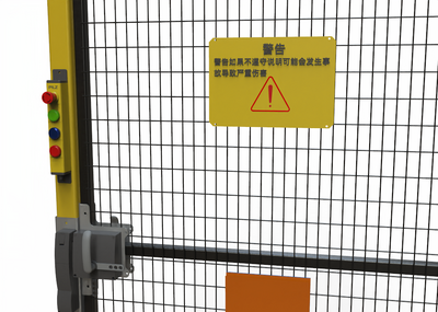 车间设备隔断门 铁丝网安全门模型-工业设备模型库-FBX(.fbx)模型下载-cg模型网