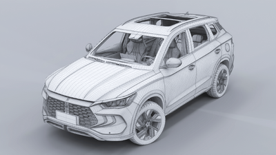 A 3D model of a car, symbolizing the importance of being in control