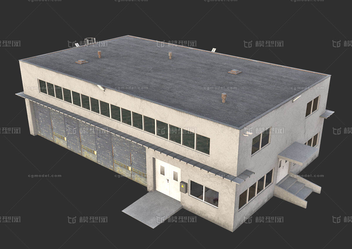 旧房子 PBR次世代模型-私人住宅模型库-FBX(.fbx)模型下载-cg模型网