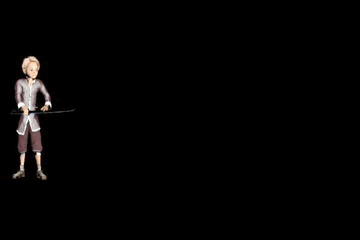 功夫小子（动画）骨骼 武功模型-男人模型库-FBX(.fbx)模型下载-cg模型网