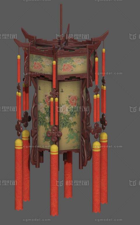 灯笼 古代灯笼模型-家居装饰模型库-3ds Max(.max)模型下载-cg模型网