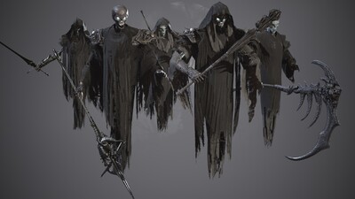 Ripper ghost-死神模型-异形怪物模型库-FBX(.fbx)模型下载-cg模型网