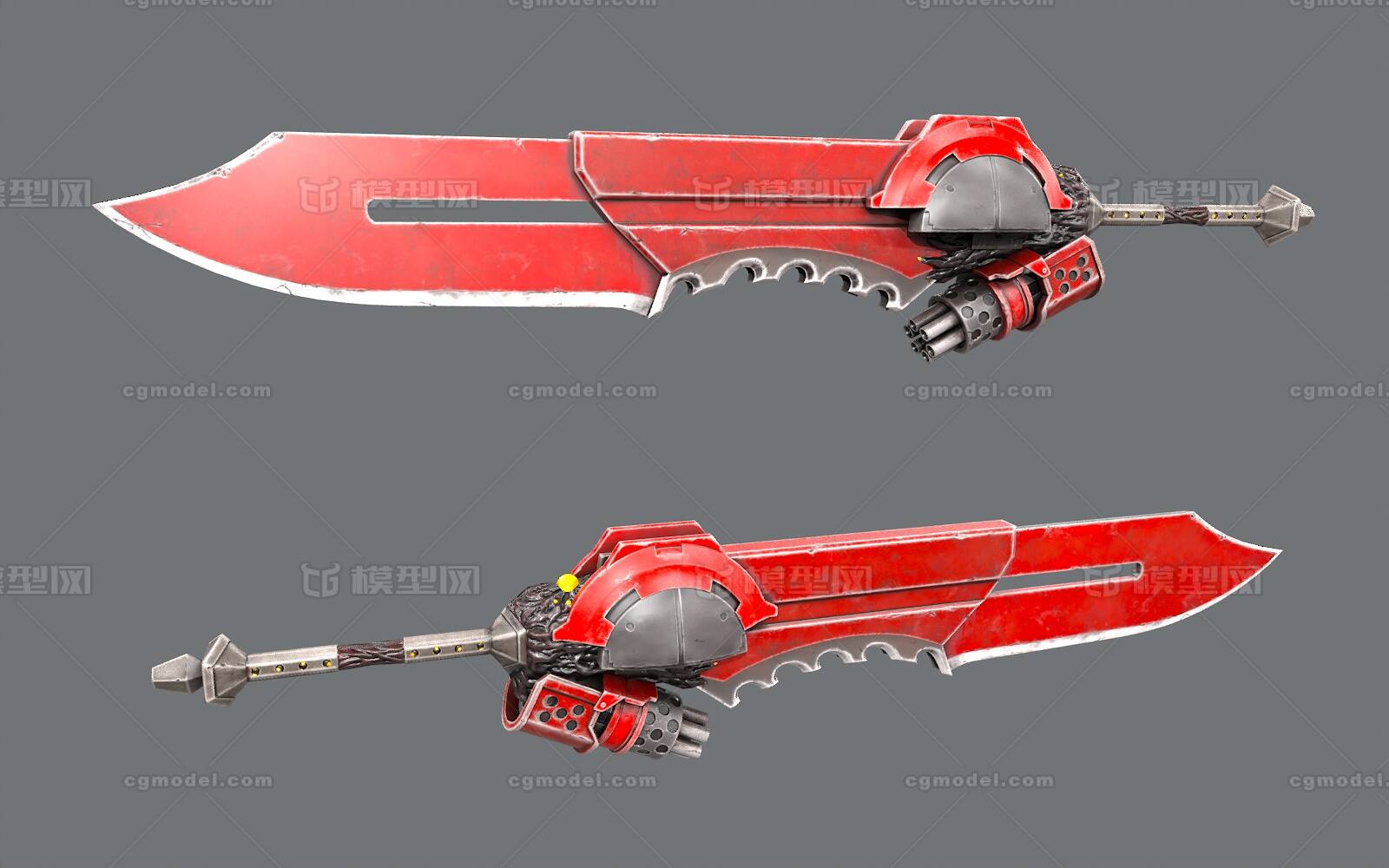 2K 科幻大刀模型-冷兵器模型库-FBX(.fbx)模型下载-cg模型网