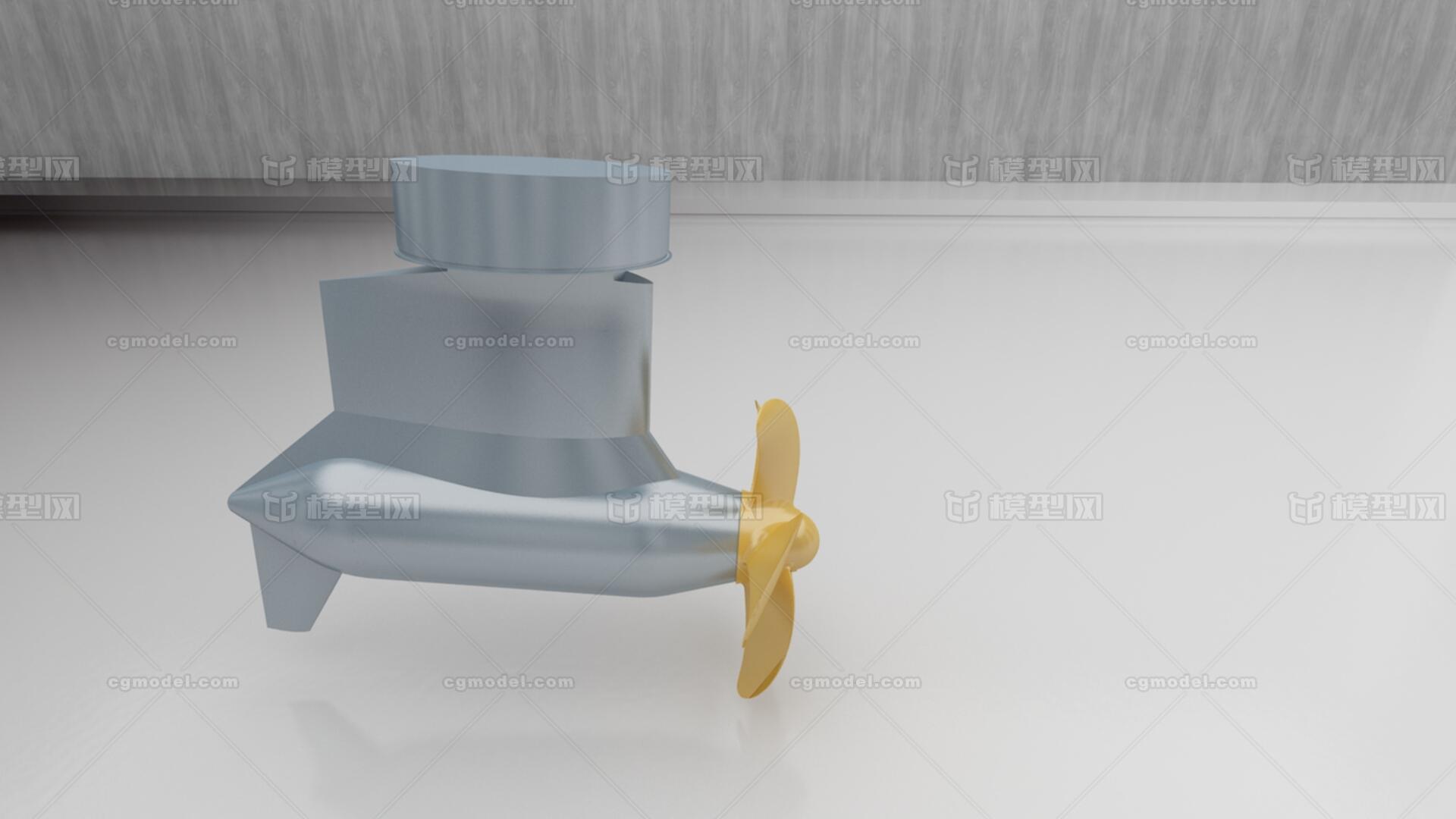 船用pod全回转推进器 推进器模型-游轮模型库-3ds Max(.max)模型下载-cg模型网
