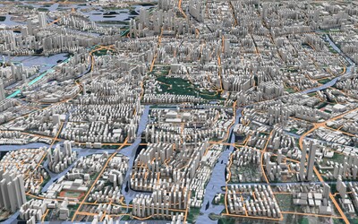 浙江省绍兴市区位鸟瞰模型 绍兴市大区鸟瞰沙盘模型-地形模型库-3ds Max(.max)模型下载-cg模型网
