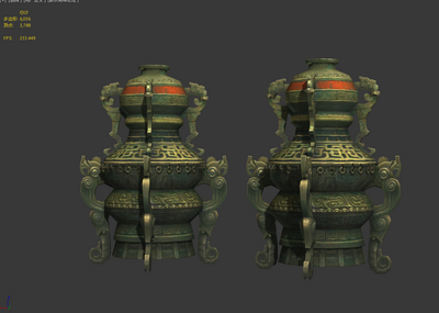 火炉 香炉模型-文物器皿模型库-3ds Max(.max)模型下载-cg模型网