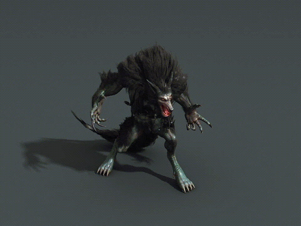 卡通 狼人模型-异形怪物模型库-3ds Max(.max)模型下载-cg模型网