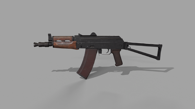 Aks-74u突击步枪 自动步枪模型-枪械模型模型库-3ds Max(.max)模型下载-cg模型网