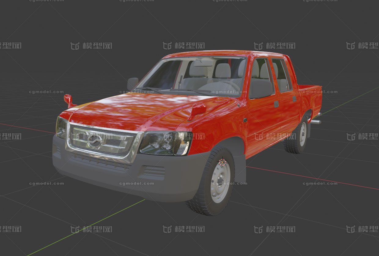 中兴汽车旗舰A9皮卡[带高清内饰]模型-皮卡模型库-Blender(.blend)模型下载-cg模型网