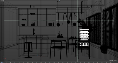 oc写实室内厨房餐厅场景 产品动画模型-现代场景模型库-Cinema 4D(.c4d)模型下载-cg模型网