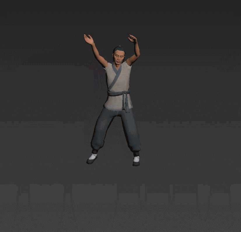 9动作 古代老人模型-男人模型库-FBX(.fbx)模型下载-cg模型网