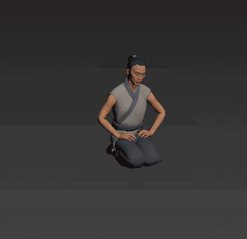 9动作 古代老人模型-男人模型库-FBX(.fbx)模型下载-cg模型网