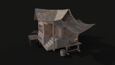 中世纪房屋 民房模型-私人住宅模型库-3ds Max(.max)模型下载-cg模型网