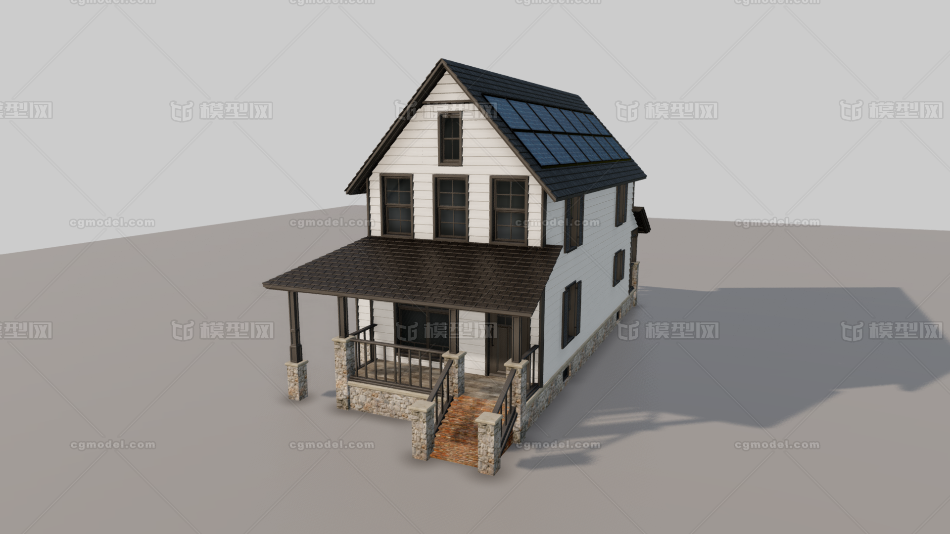 私人住宅 别墅模型-私人住宅模型库-3ds Max(.max)模型下载-cg模型网