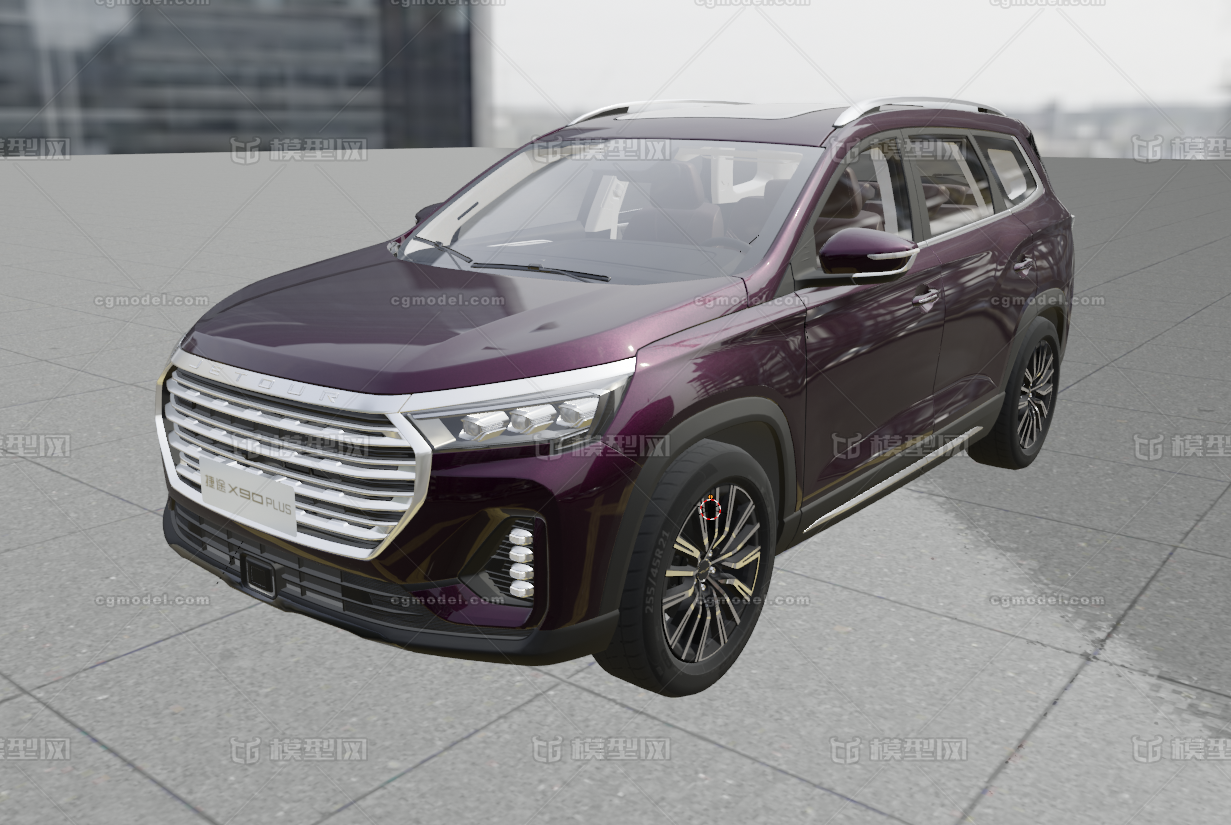 捷途X90 PLUS模型-越野车模型库-Blender(.blend)模型下载-cg模型网
