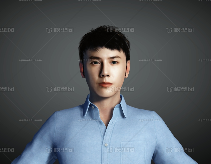 虚拟数字人 高精人物模型模型-男人模型库-Maya(.ma/.mb)模型下载-cg模型网
