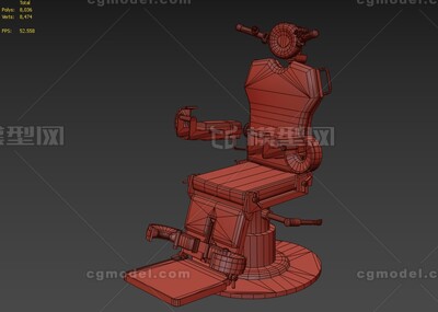 电刑椅 PBR次世代模型-其他模型库-FBX(.fbx)模型下载-cg模型网