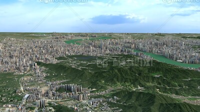 杭州3d模型 杭州市3d模型模型-现代场景模型库-3ds Max(.max)模型下载-cg模型网