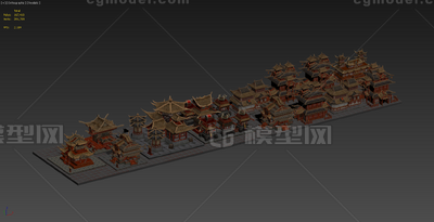 UE5虚幻5动漫中国古代风建筑场景3D模型MAX FBX模型-古代场景模型库-Blender(.blend)模型下载-cg模型网