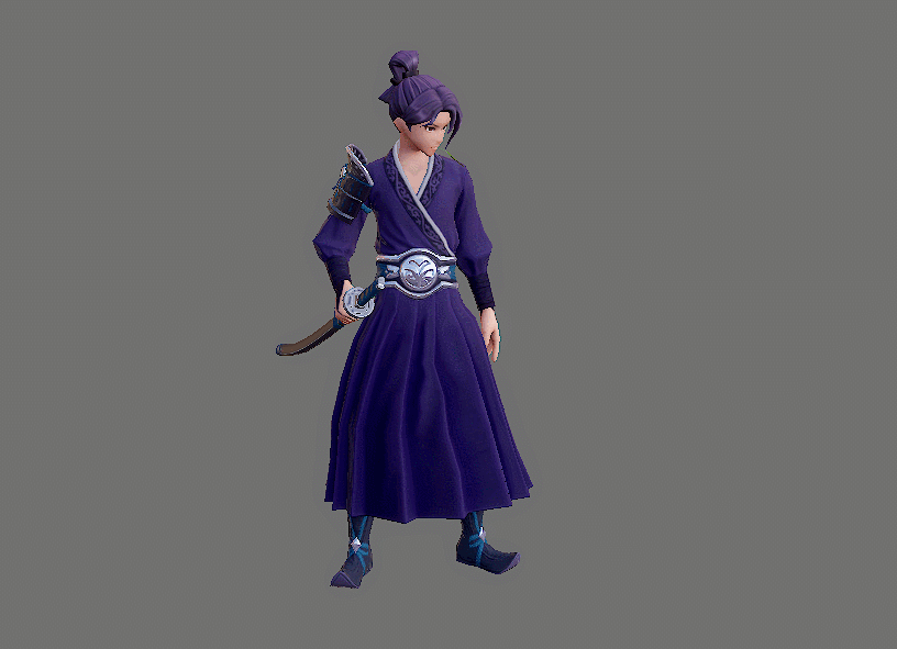 日本武士 日本浪人模型-男人模型库-FBX(.fbx)模型下载-cg模型网