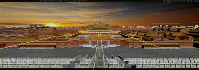 首都北京故宫博物院太和门太和殿 天安门端门午门模型-现代场景模型库-3ds Max(.max)模型下载-cg模型网