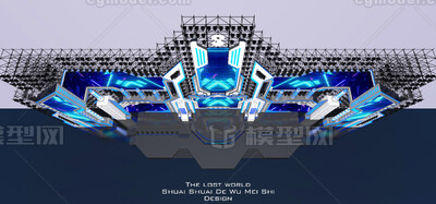 音乐节舞台设计 演唱会舞美设计模型-综艺模型库-Cinema 4D(.c4d)模型下载-cg模型网