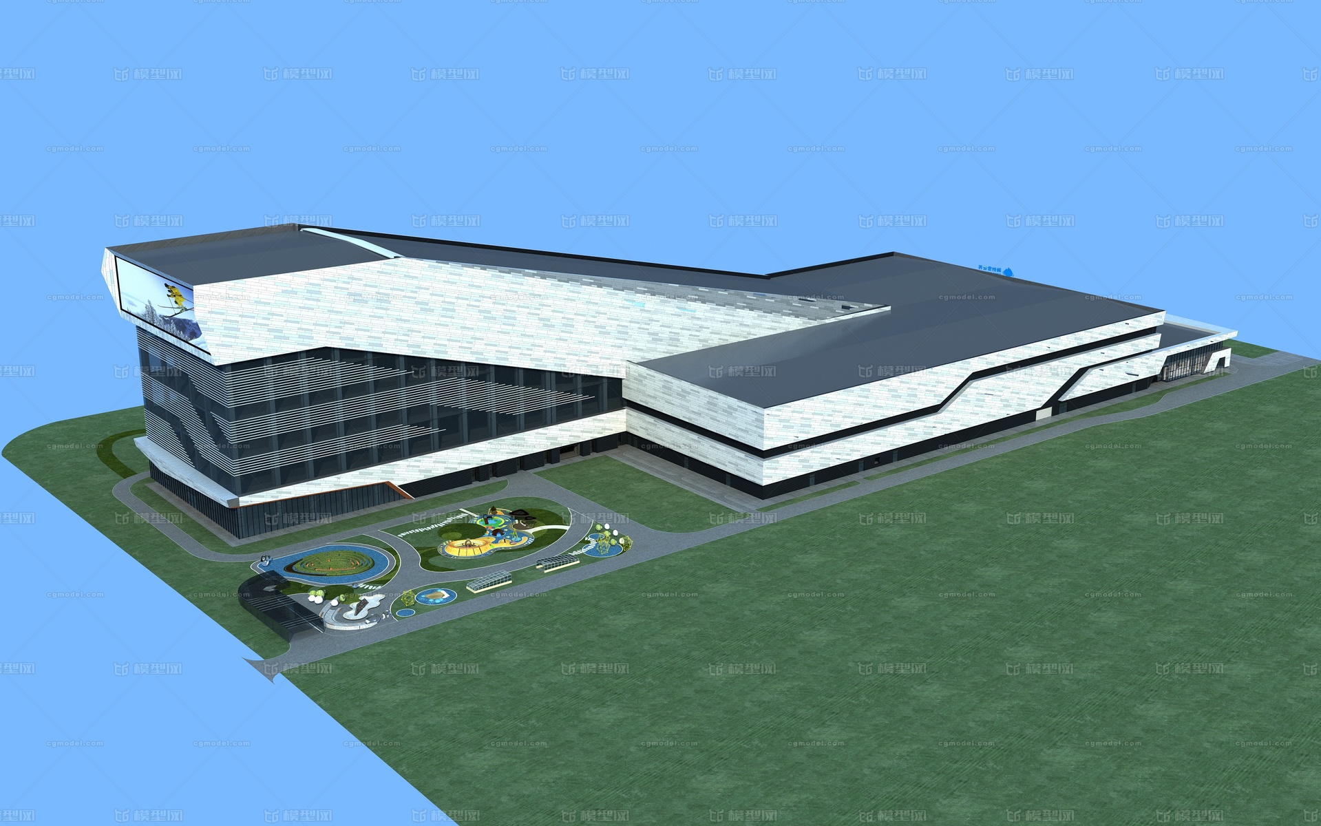 雪世界 西安热雪奇迹模型-现代场景模型库-3ds Max(.max)模型下载-cg模型网