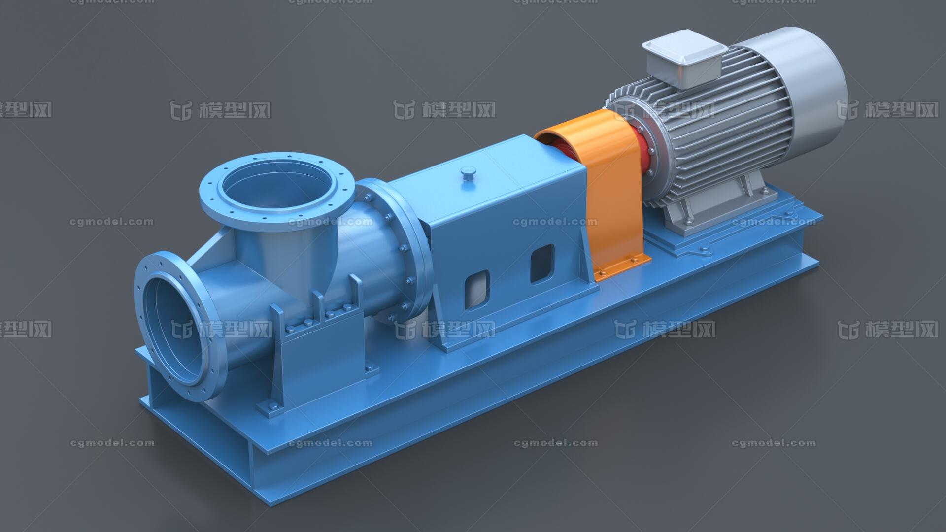 蒸汽泵 压缩泵模型-工业设备模型库-3ds Max(.max)模型下载-cg模型网