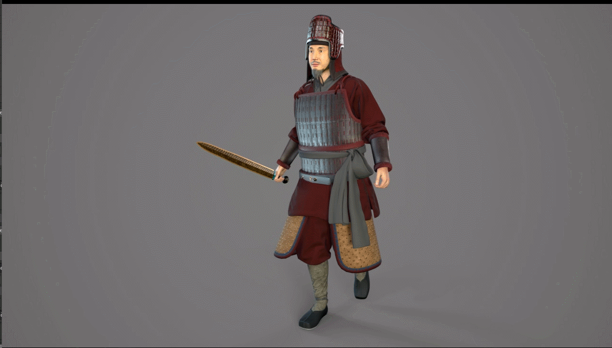 古代士兵【有绑定】秦军 汉军模型-男人模型库-3ds Max(.max)模型下载-cg模型网