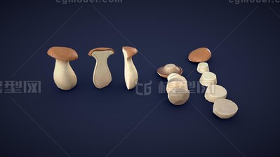 卡通蘑菇 平菇模型-真菌模型库-3ds Max(.max)模型下载-cg模型网
