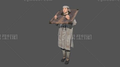古代囚犯【有绑定】囚犯 罪犯模型-男人模型库-Cinema 4D(.c4d)模型下载-cg模型网
